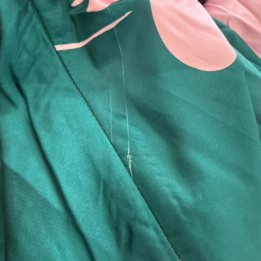 Petal & Pup Anabelle Halter Neck Midi Dress Green Pink - Picture 12 of 16